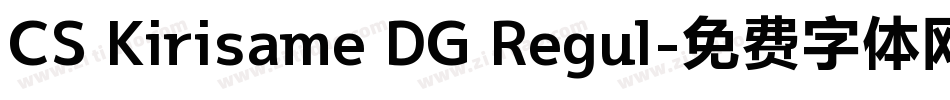 CS Kirisame DG Regul字体转换